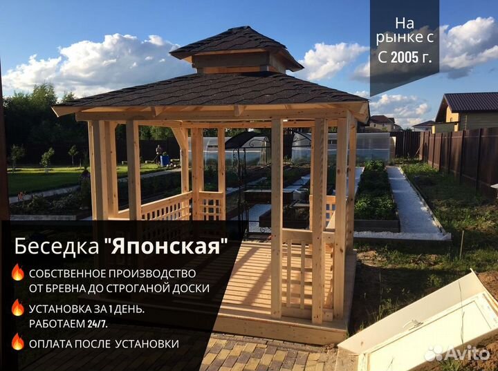 Беседка с мангальной зоной