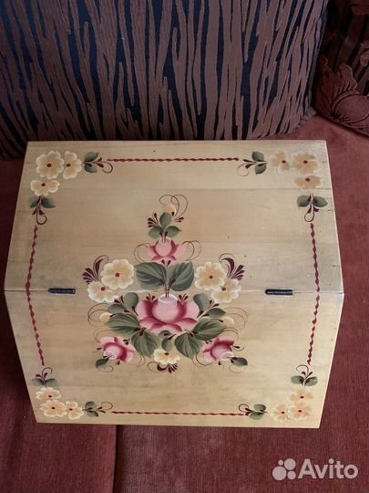 Хлебница деревянная Городецкая