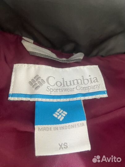 Пуховик натуральный пух Columbia оригинал