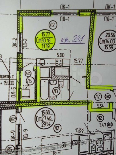 Квартира-студия, 31,4 м², 17/25 эт.