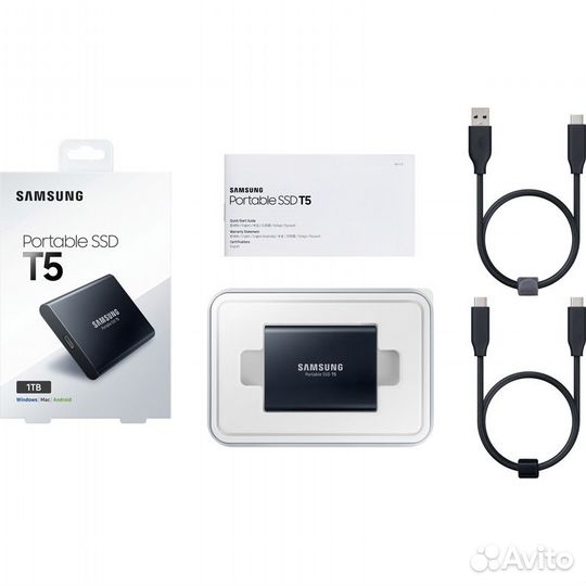 Внешний жёсткий диск (SSD) Samsung MU-PA1T0B/WW