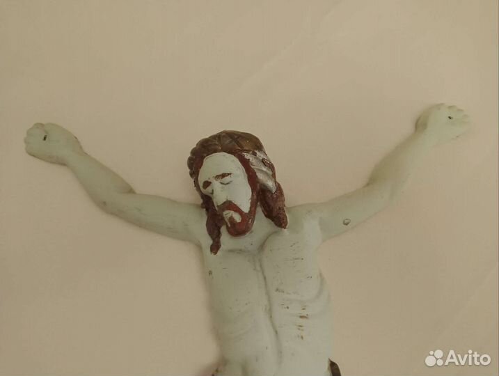 Настенное панно распятие Иисуса Христа литьё