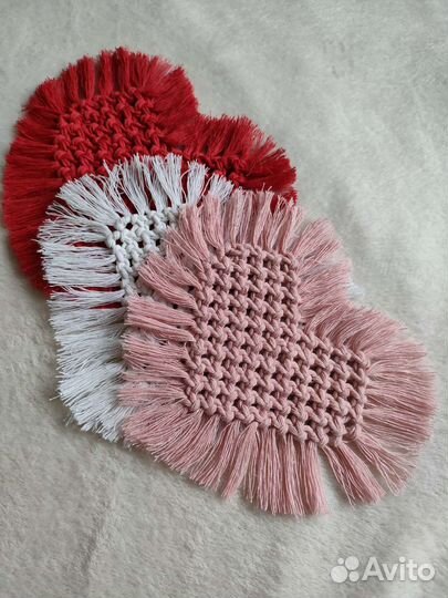 Салфетка сервировочная сердце ручной работы