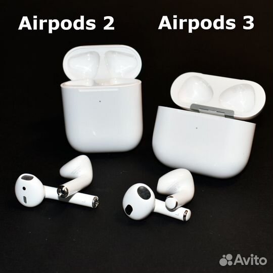Беспроводные блютуз наушники AirPods 2 / 3