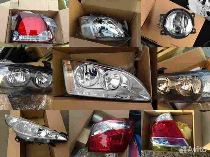 Стекло фары правое для ford transit (1986-1991)