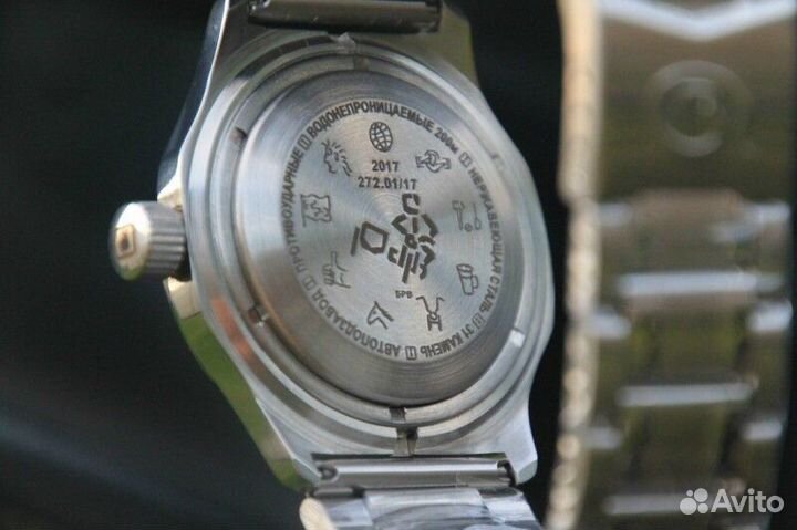 Часы Амфибия-Восток -символика мотопортала Oppozit