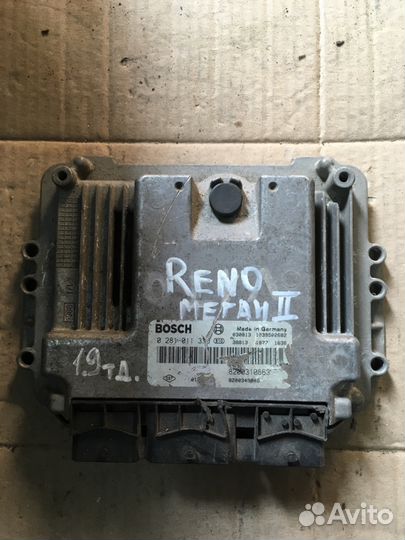 Эбу Renault Megan Scenic 1.9dci 0281011390