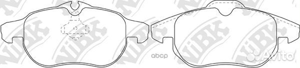 Колодки тормозные передние PN0325 PN0325 NiBK