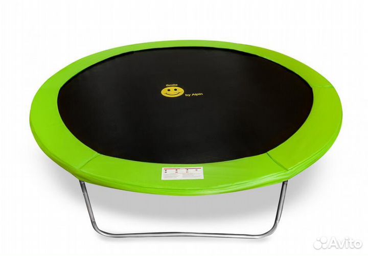 Батут Smile outside зеленый 8ft с защитной сеткой