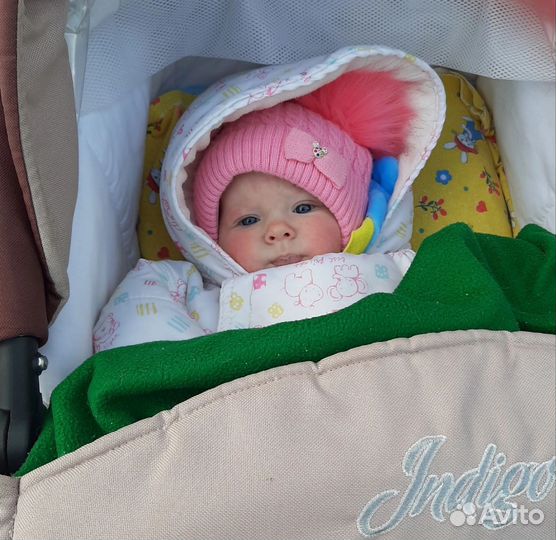 Шапка на девочку осенняя-зимняя