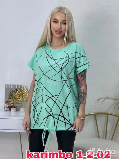 Футболка с завязками большие размеры