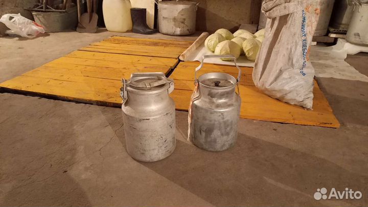 Фляга алюминиевая 40 л,тара пищевая, кастрюли