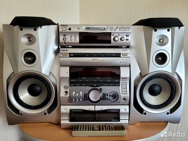 Музыкальный центр sony rx 707 + mds s707