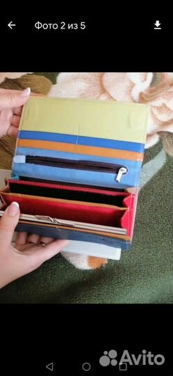 Женский кожаный кошелек