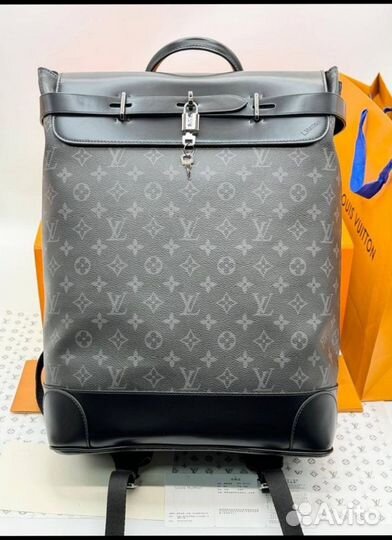 Рюкзак Louis Vuitton Steemer, кожа канва