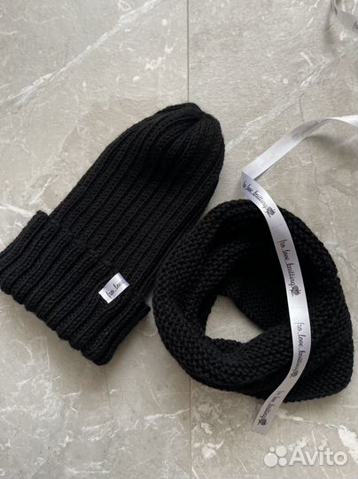 Вязаный комплект шапка/снуд