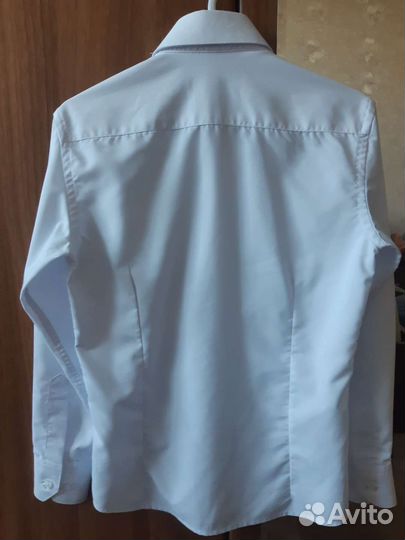 Рубашка белая для мальчика 116-122