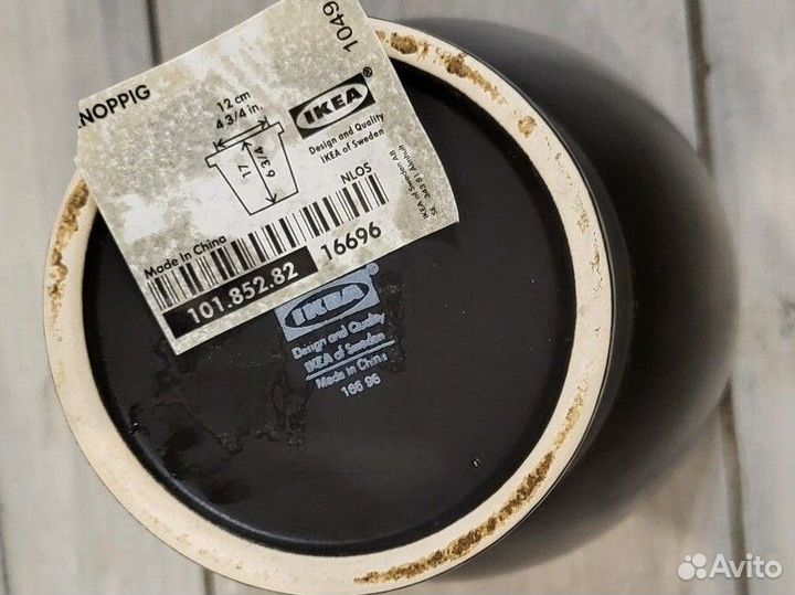 Горшок- Кашпо керамический Икеа Кноппиг