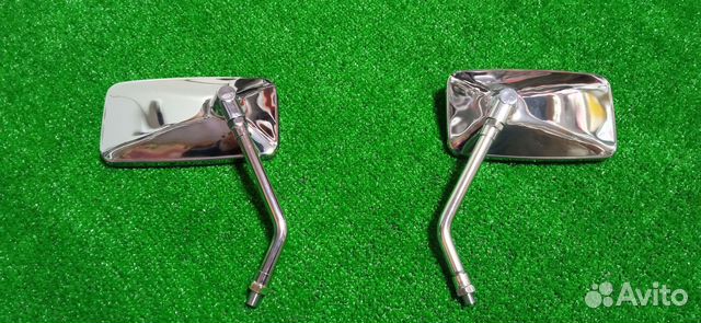 Зеркала мото хром чоппер классик Honda yamaha