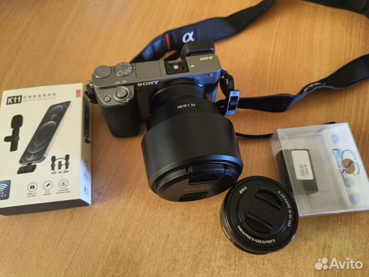 Фотоаппарат Sony a6000 + два объектива