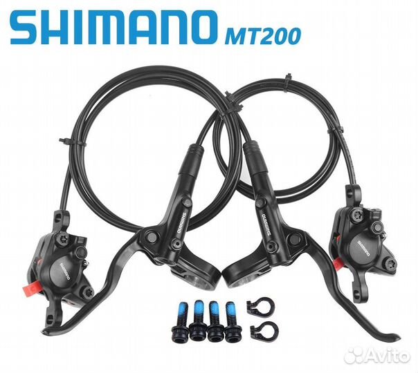 Тормоза новые Shimano mt200 роторы 160 и 180 мм