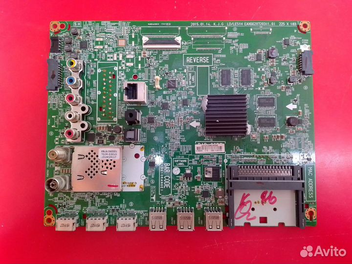 Материнская плата EAX66207203 (1.0) один конненкто