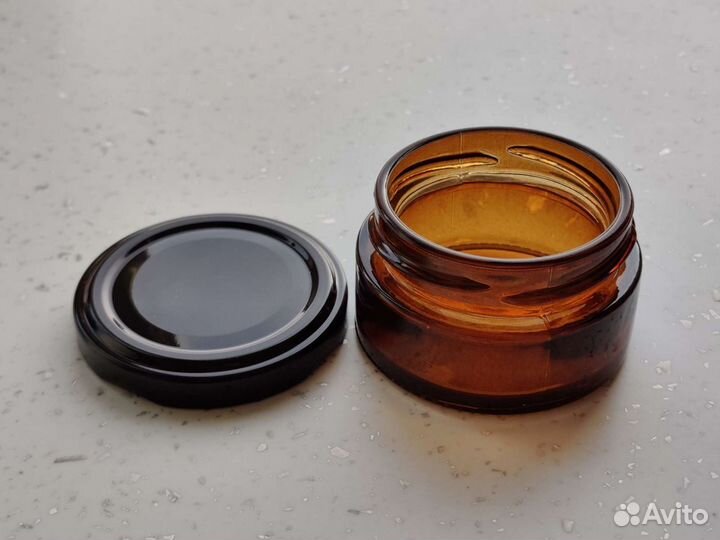 Банка 50мл темная Твист плоская