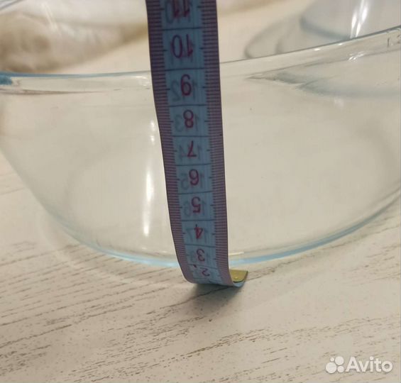 Кастрюля стеклянная жаропрочная