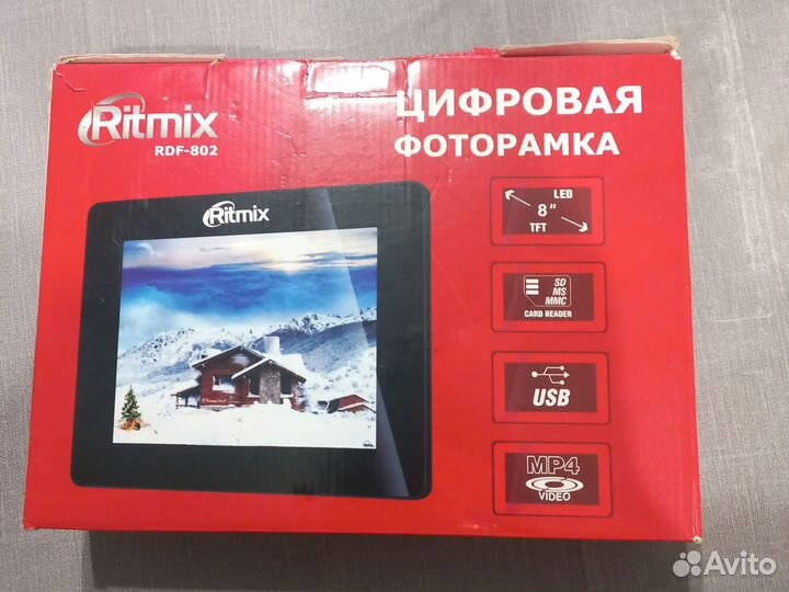 Цифровая фоторамка новая Ritmix RDF-802