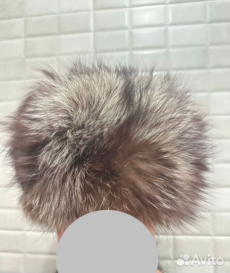 Шапка винтажная меховая чернобурка Slavic Girl