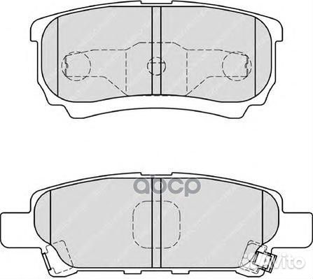 Колодки тормозные зад mitsubishi lancer X 07- F