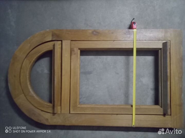 Деревянные дубовые полукруглые оконные рамы новые