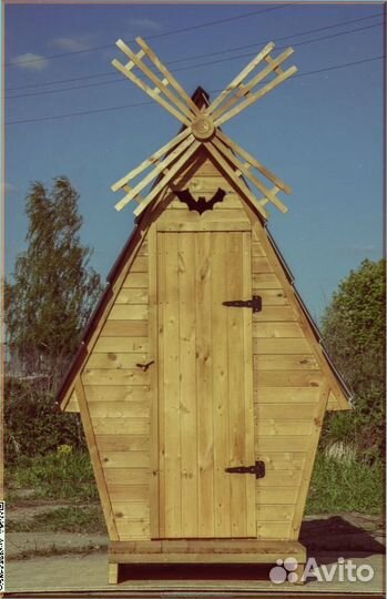 Дачный туалет с кошкой суп 458