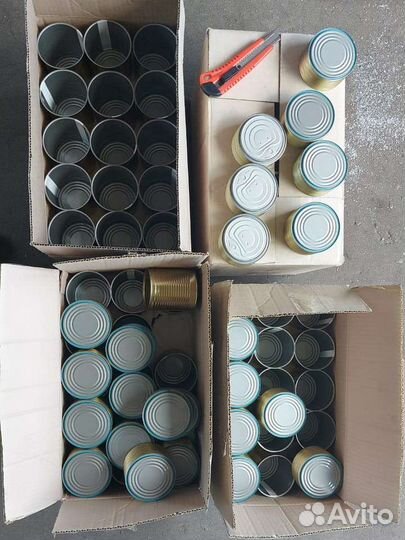Жестяная банка N9 с крышками ео