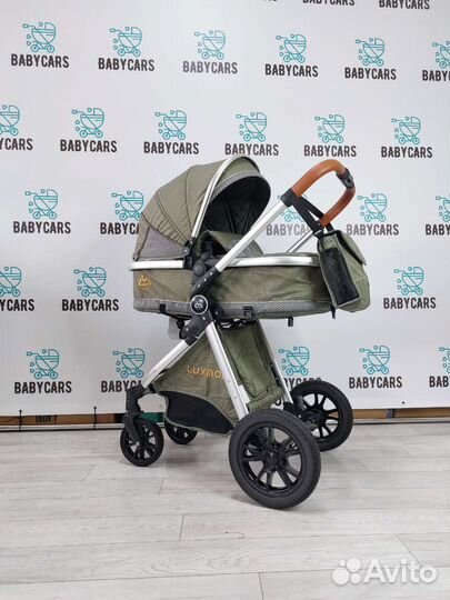 Новая коляска трансформер 2 в 1 (хаки)