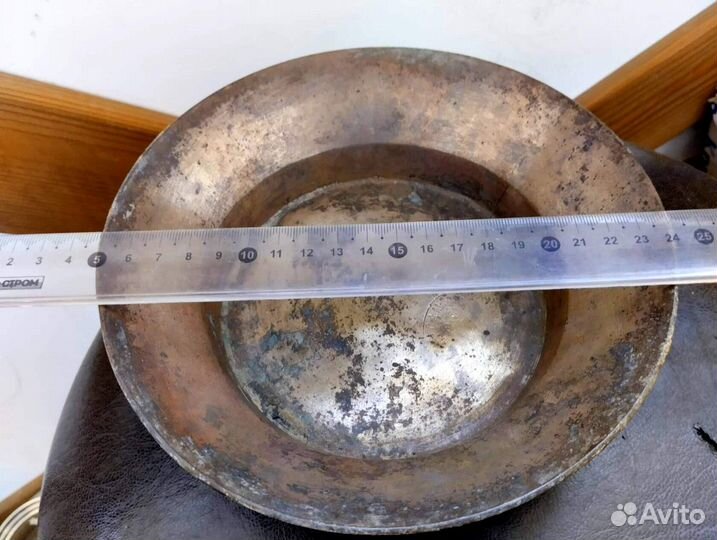 Медная чаша капельник для самовара дореволюционная