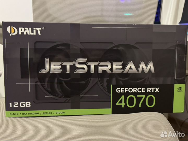 Видеокарта 4070 palit jetstream 12gb