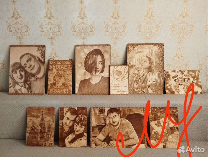 Выжигание портрета на дереве