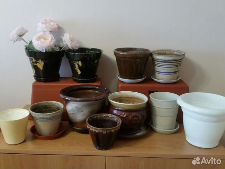 Керамические горшки для цветов