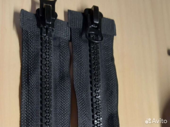 Молнии разъемные 55 см черная (2 шт )