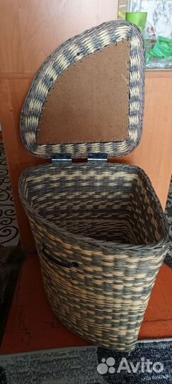 Корзина для белья плетёная. Ручная работа