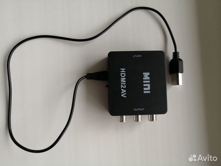 PS4 PS3 PC Адаптер hdmi to AV 3RCA - Mini hdmi2AV