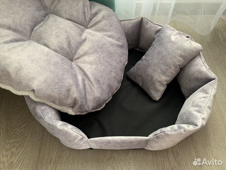 Новая лежанка для кошки/собаки + подушечка