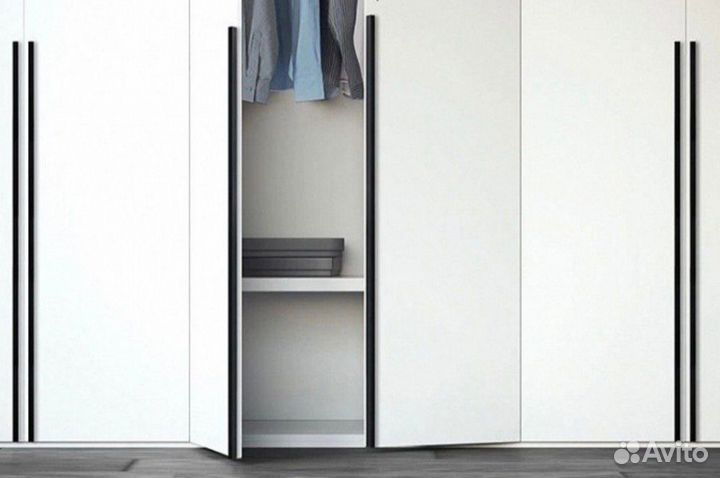 Ручка мебельная, накладная Флэт длинная - 1200 мм