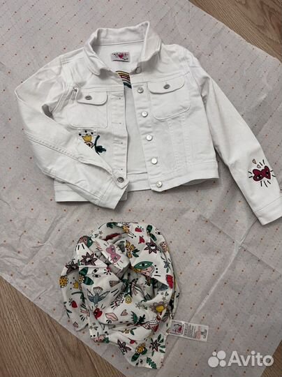 Джинсовка и шарф платок sonia rykiel