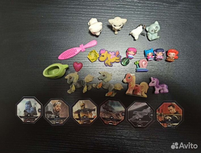 Игрушки из Киндера, My Little Pony фигурки, значки