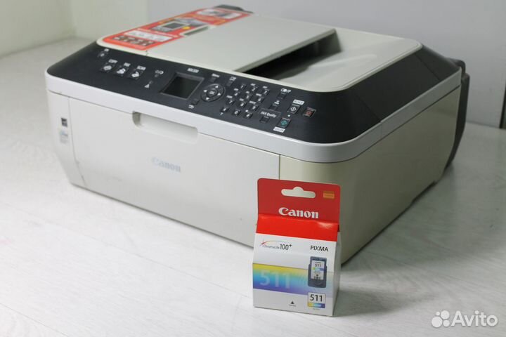 Мфу Canon MX330 с апд (заправлен+новый картридж)