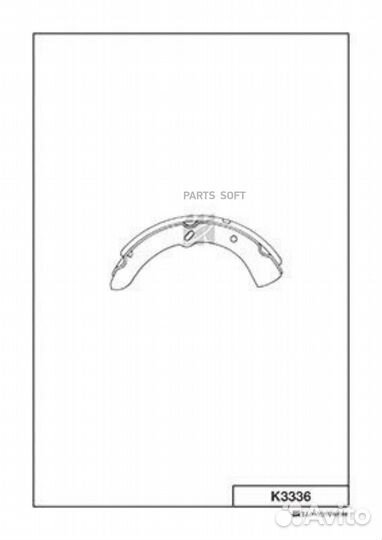 Kashiyama K3336 K3336 колодки тормозные барабанные