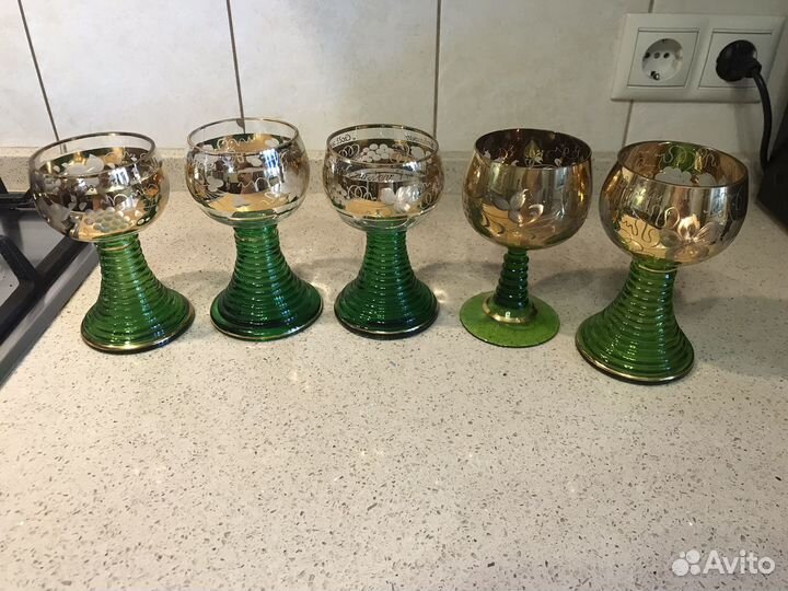 Бокалы-рёмер.Хрусталь.Посуда