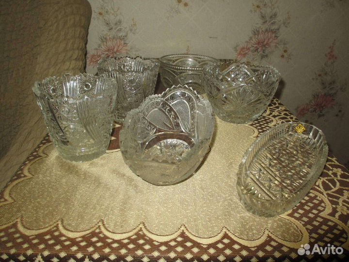 Вазочки и салатники хрусталь СССР